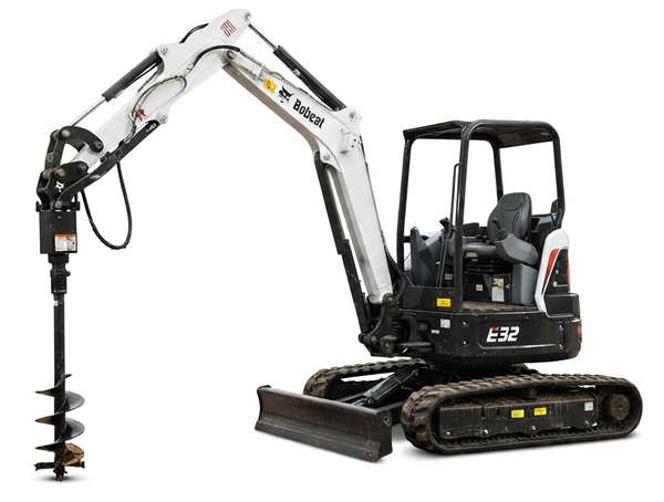 Auger Rental - Excavator-Mounted