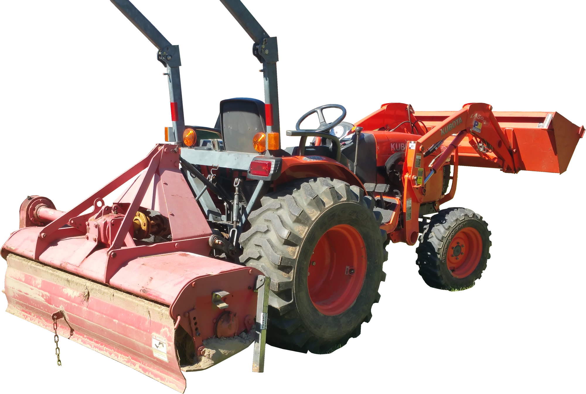 Tiller Rental 33hp Kubota B3300su Tractor With Tiller